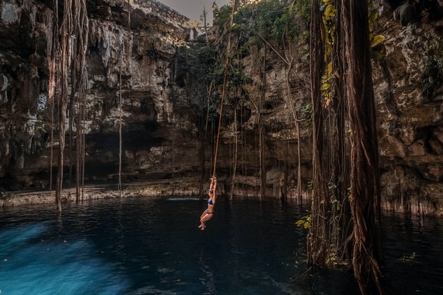 A cenote in Cancun