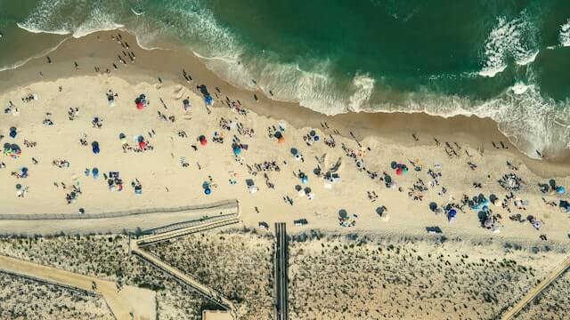A beach in New Jersey