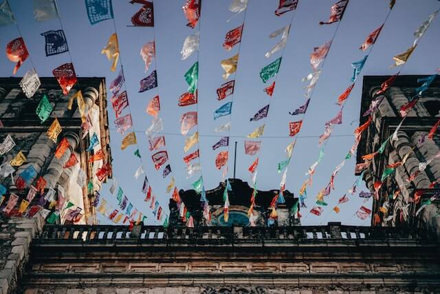 Flags in Mexico