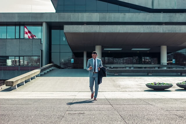 A business traveler